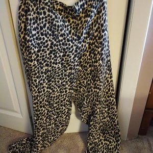 J Crew leopard print flowy pants